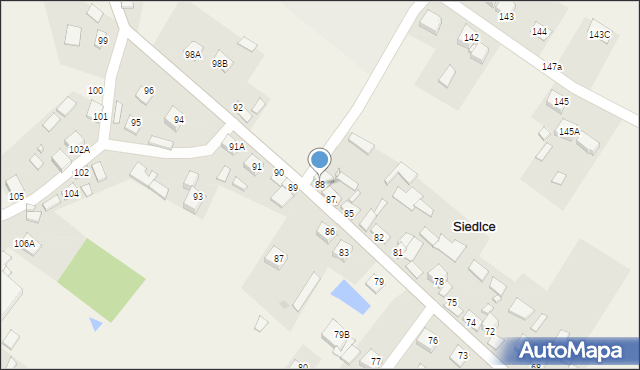 Siedlce, Siedlce, 88, mapa Siedlce
