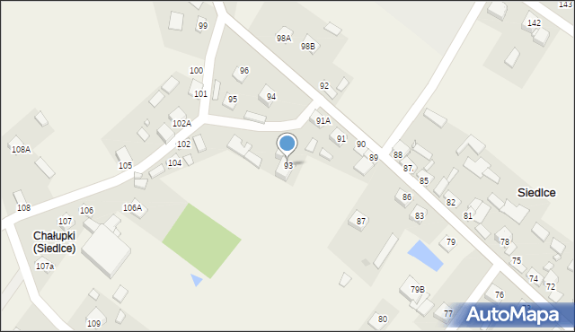 Siedlce, Siedlce, 93, mapa Siedlce