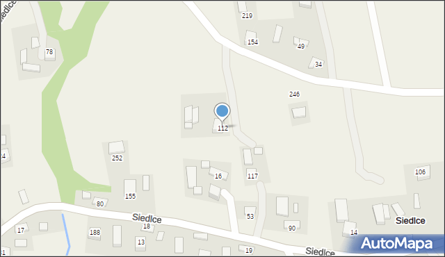 Siedlce, Siedlce, 112, mapa Siedlce