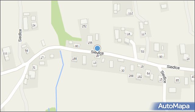 Siedlce, Siedlce, 18, mapa Siedlce