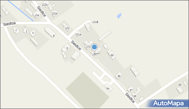 Siedlce, Siedlce, 100, mapa Siedlce