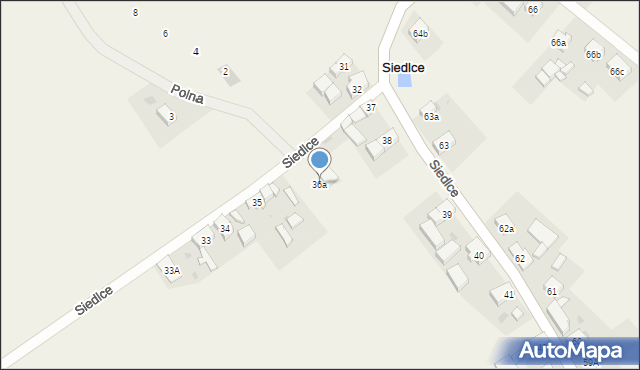 Siedlce, Siedlce, 36a, mapa Siedlce