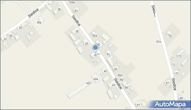 Siedlce, Siedlce, 41, mapa Siedlce