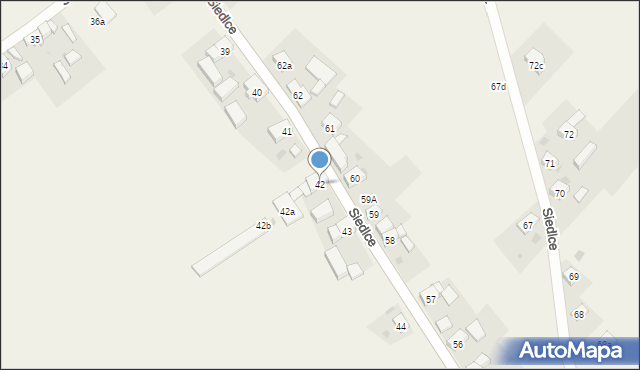 Siedlce, Siedlce, 42, mapa Siedlce