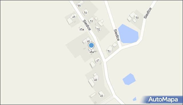 Siedlce, Siedlce, 46a, mapa Siedlce
