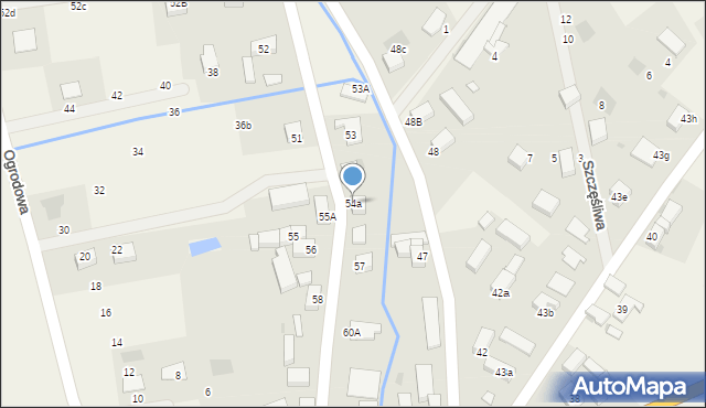 Siedlce, Siedlce, 54a, mapa Siedlce