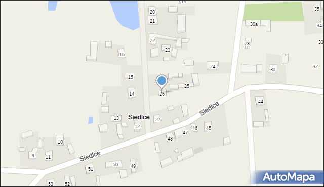 Siedlce, Siedlce, 26, mapa Siedlce