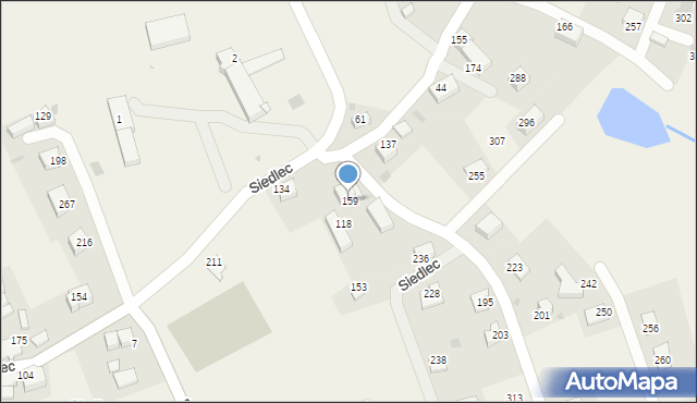 Siedlec, Siedlec, 159, mapa Siedlec