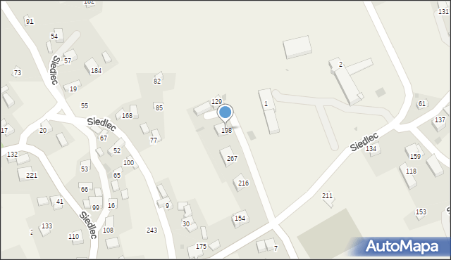 Siedlec, Siedlec, 198, mapa Siedlec