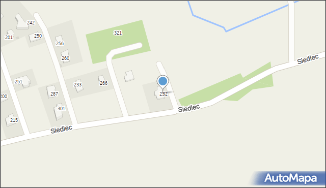 Siedlec, Siedlec, 232, mapa Siedlec