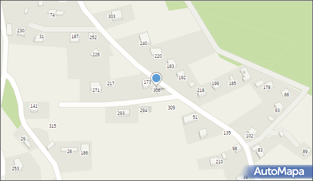 Siedlec, Siedlec, 306, mapa Siedlec