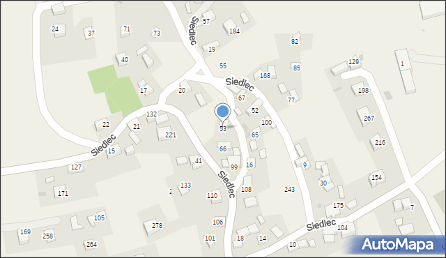 Siedlec, Siedlec, 53, mapa Siedlec