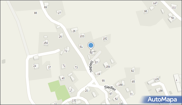 Siedlec, Siedlec, 54, mapa Siedlec