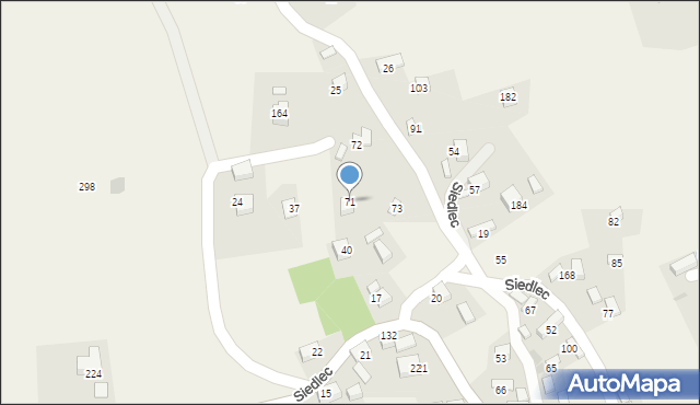 Siedlec, Siedlec, 71, mapa Siedlec