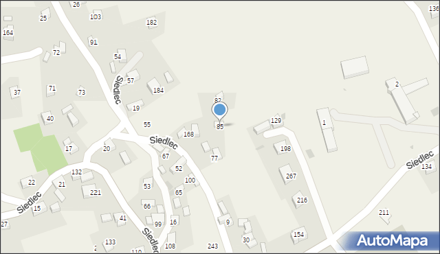 Siedlec, Siedlec, 85, mapa Siedlec