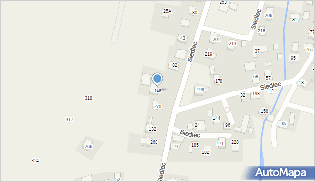 Siedlec, Siedlec, 146, mapa Siedlec
