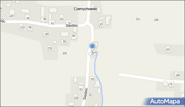 Siedlec, Siedlec, 15, mapa Siedlec