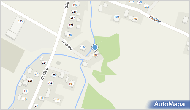 Siedlec, Siedlec, 161, mapa Siedlec