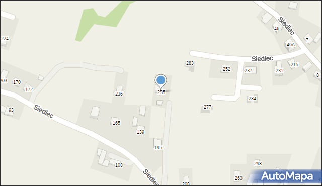 Siedlec, Siedlec, 235, mapa Siedlec