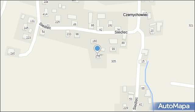 Siedlec, Siedlec, 276, mapa Siedlec