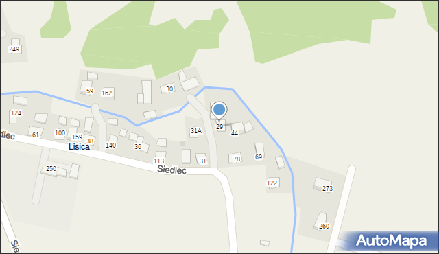 Siedlec, Siedlec, 29, mapa Siedlec