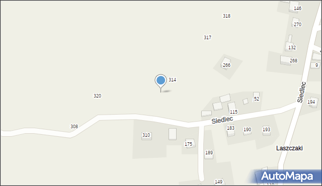 Siedlec, Siedlec, 313, mapa Siedlec