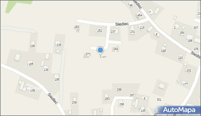 Siedlec, Siedlec, 324, mapa Siedlec