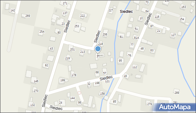 Siedlec, Siedlec, 37, mapa Siedlec
