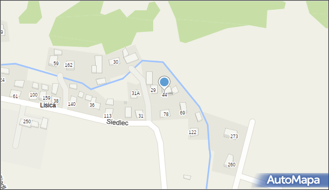Siedlec, Siedlec, 44, mapa Siedlec