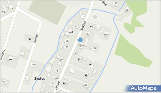 Siedlec, Siedlec, 50, mapa Siedlec