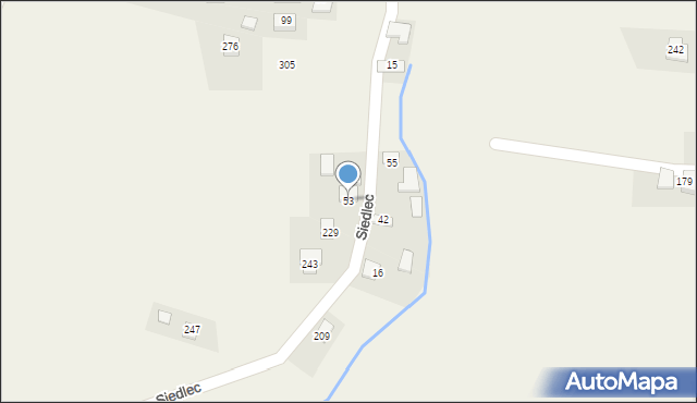 Siedlec, Siedlec, 53, mapa Siedlec