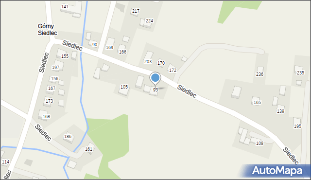 Siedlec, Siedlec, 93, mapa Siedlec