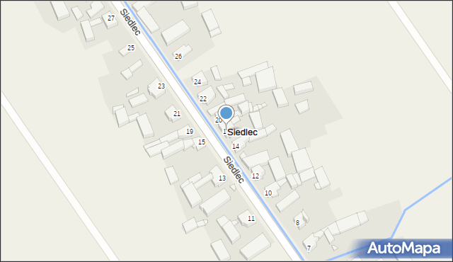 Siedlec, Siedlec, 16, mapa Siedlec