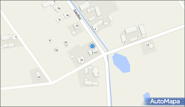 Siedlec, Siedlec, 3, mapa Siedlec