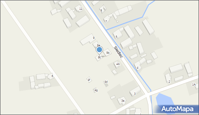 Siedlec, Siedlec, 9c, mapa Siedlec