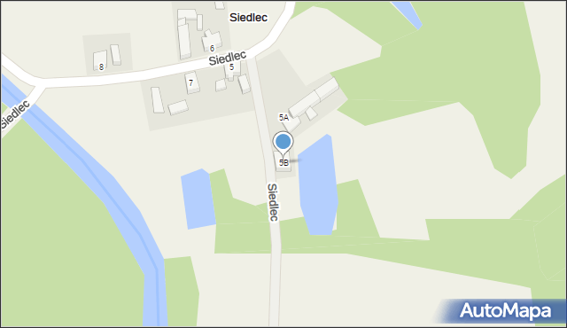 Siedlec, Siedlec, 5B, mapa Siedlec