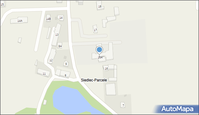 Siedlec, Siedlec, 16A, mapa Siedlec