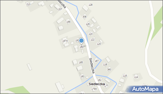 Siedleczka, Siedleczka, 191, mapa Siedleczka
