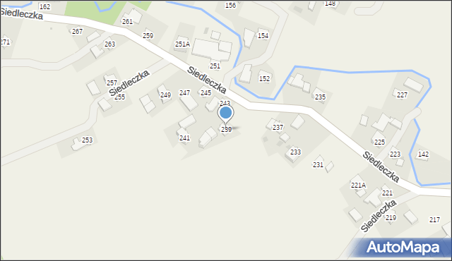 Siedleczka, Siedleczka, 239, mapa Siedleczka