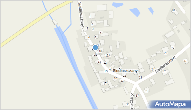 Siedleszczany, Siedleszczany, 11, mapa Siedleszczany