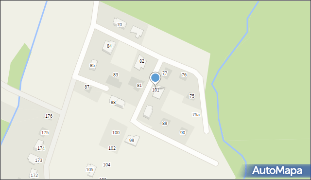 Siedlice, Siedlice, 101, mapa Siedlice