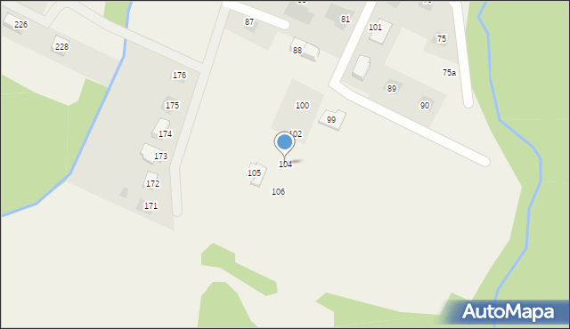 Siedlice, Siedlice, 104, mapa Siedlice