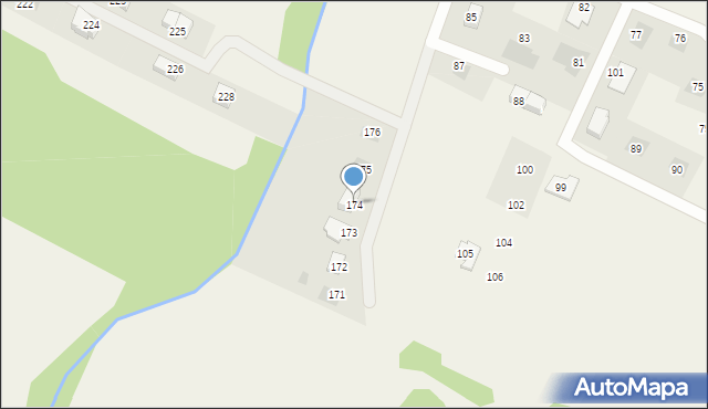 Siedlice, Siedlice, 174, mapa Siedlice