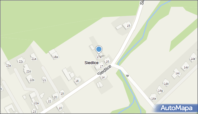Siedlice, Siedlice, 17a, mapa Siedlice