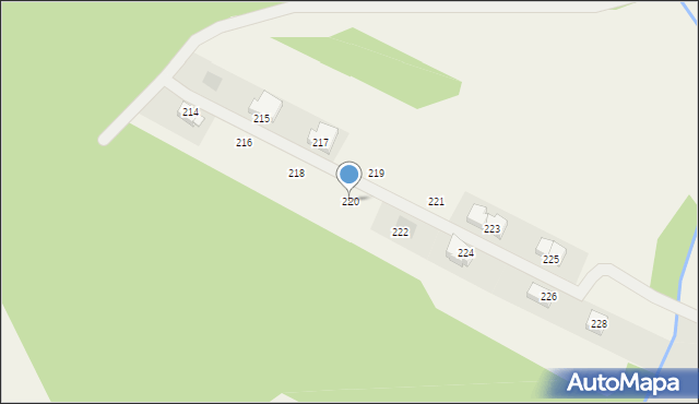 Siedlice, Siedlice, 220, mapa Siedlice