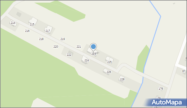 Siedlice, Siedlice, 223, mapa Siedlice