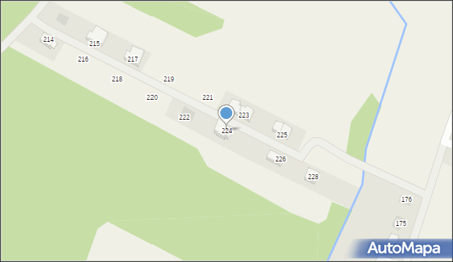 Siedlice, Siedlice, 224, mapa Siedlice