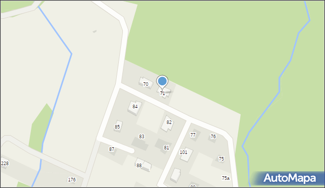 Siedlice, Siedlice, 71, mapa Siedlice