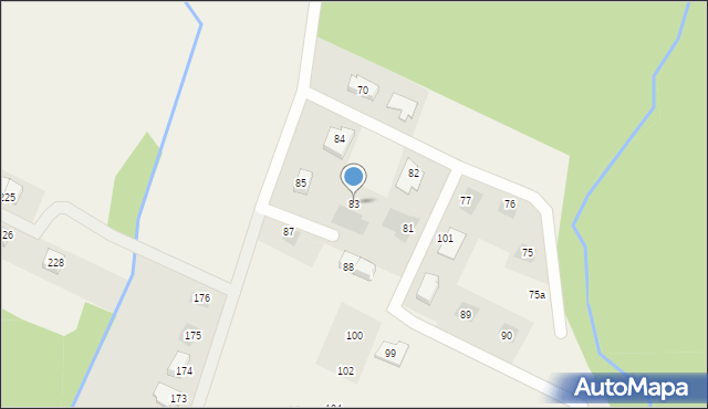 Siedlice, Siedlice, 83, mapa Siedlice