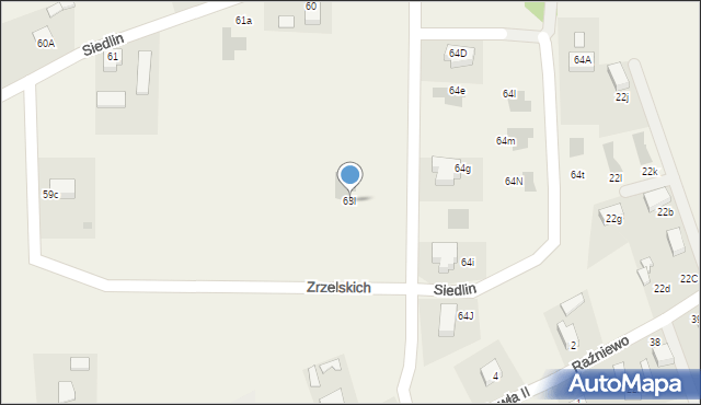 Siedlin, Siedlin, 63l, mapa Siedlin